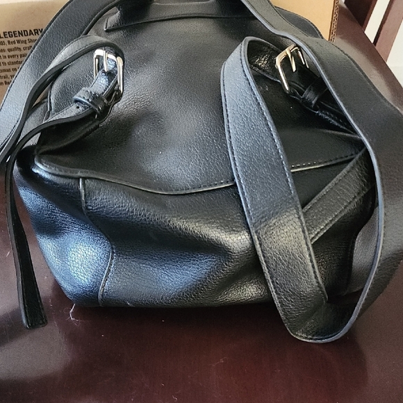 Love Moschino Black Studded Heart Backpack Gold Hardware Mini Bag OS main image 5